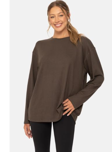 Brushed Long Sleeve Lounge Top