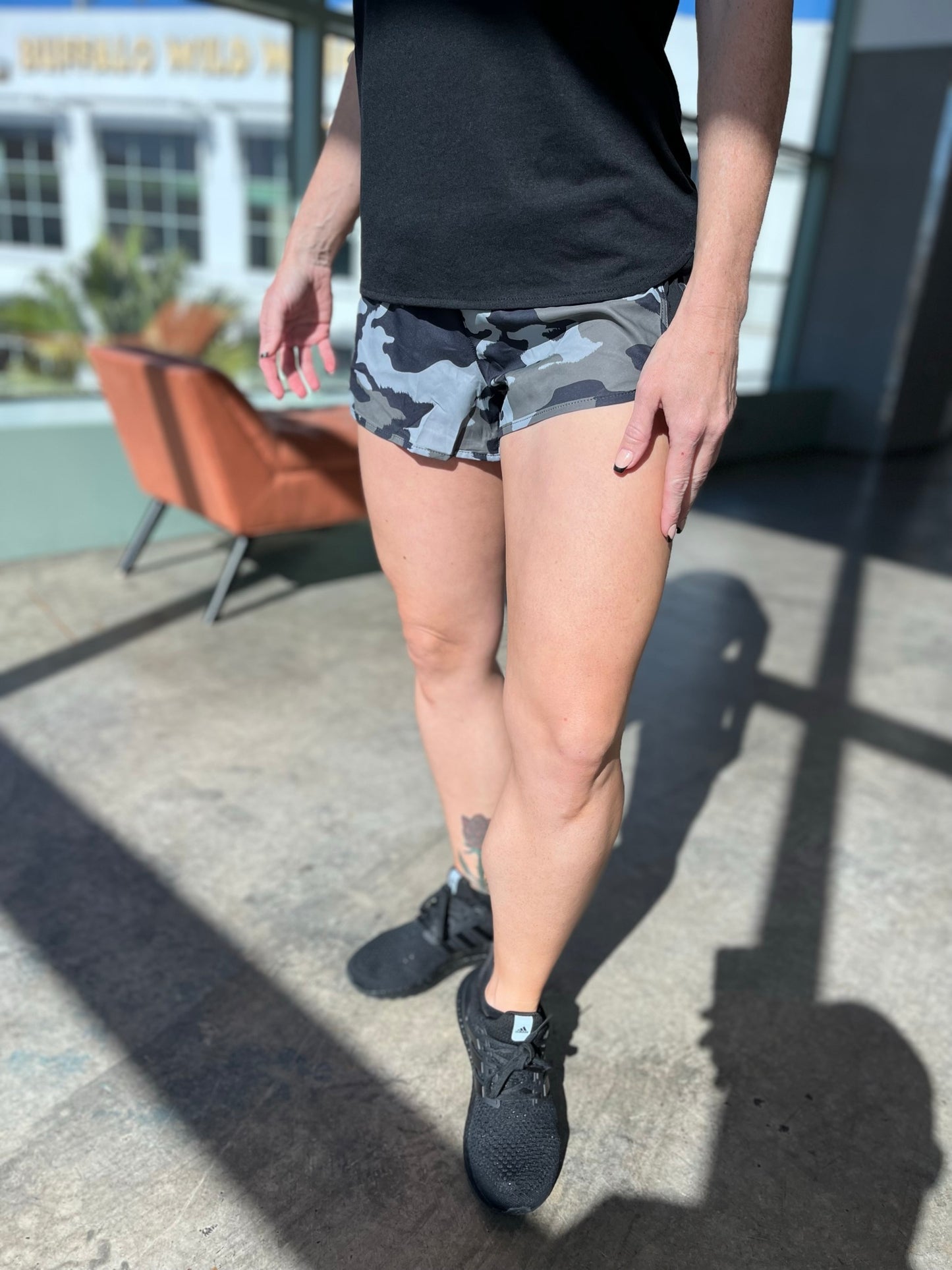 Fall 2023 Jungle Camo Active Shorts