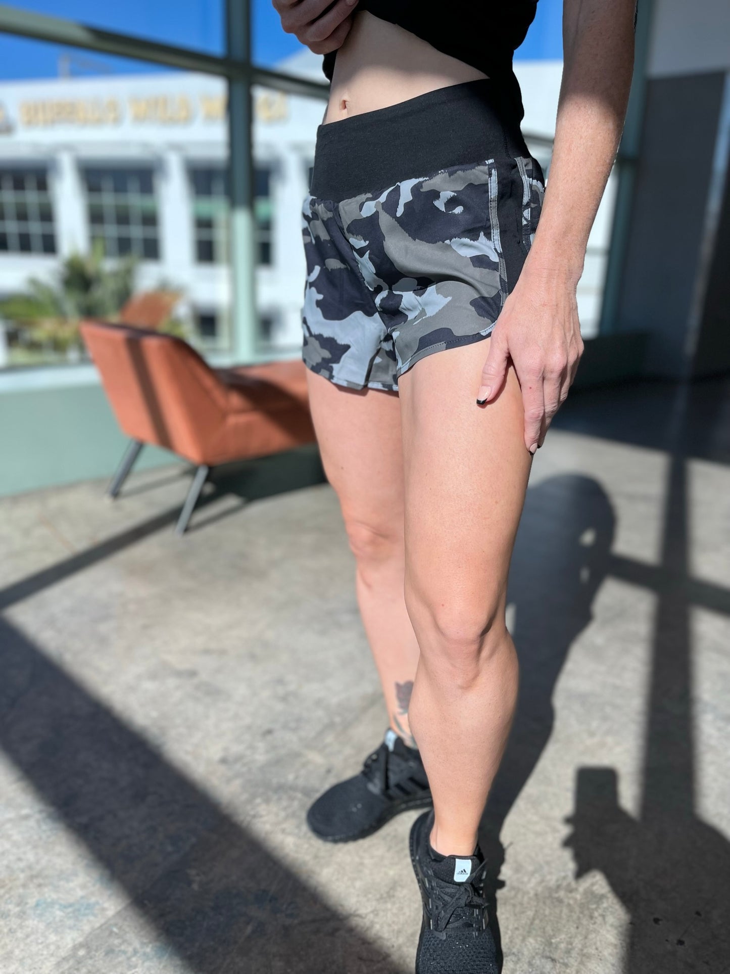 Fall 2023 Jungle Camo Active Shorts