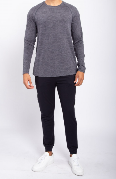 Men's Cuffed Joggers with Zipper Pockets