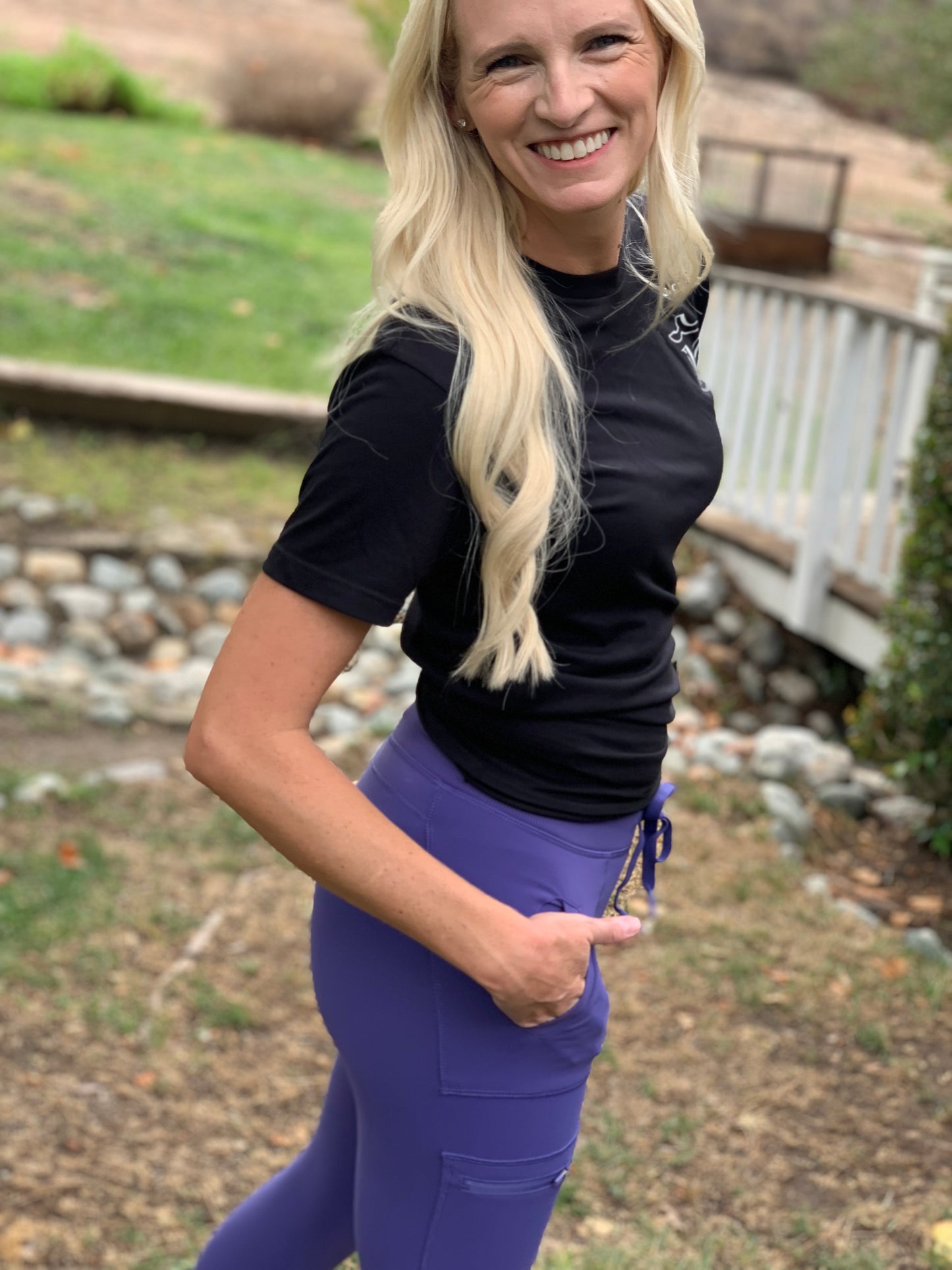 Indigo Skinny Cargo Hybrid Leggings