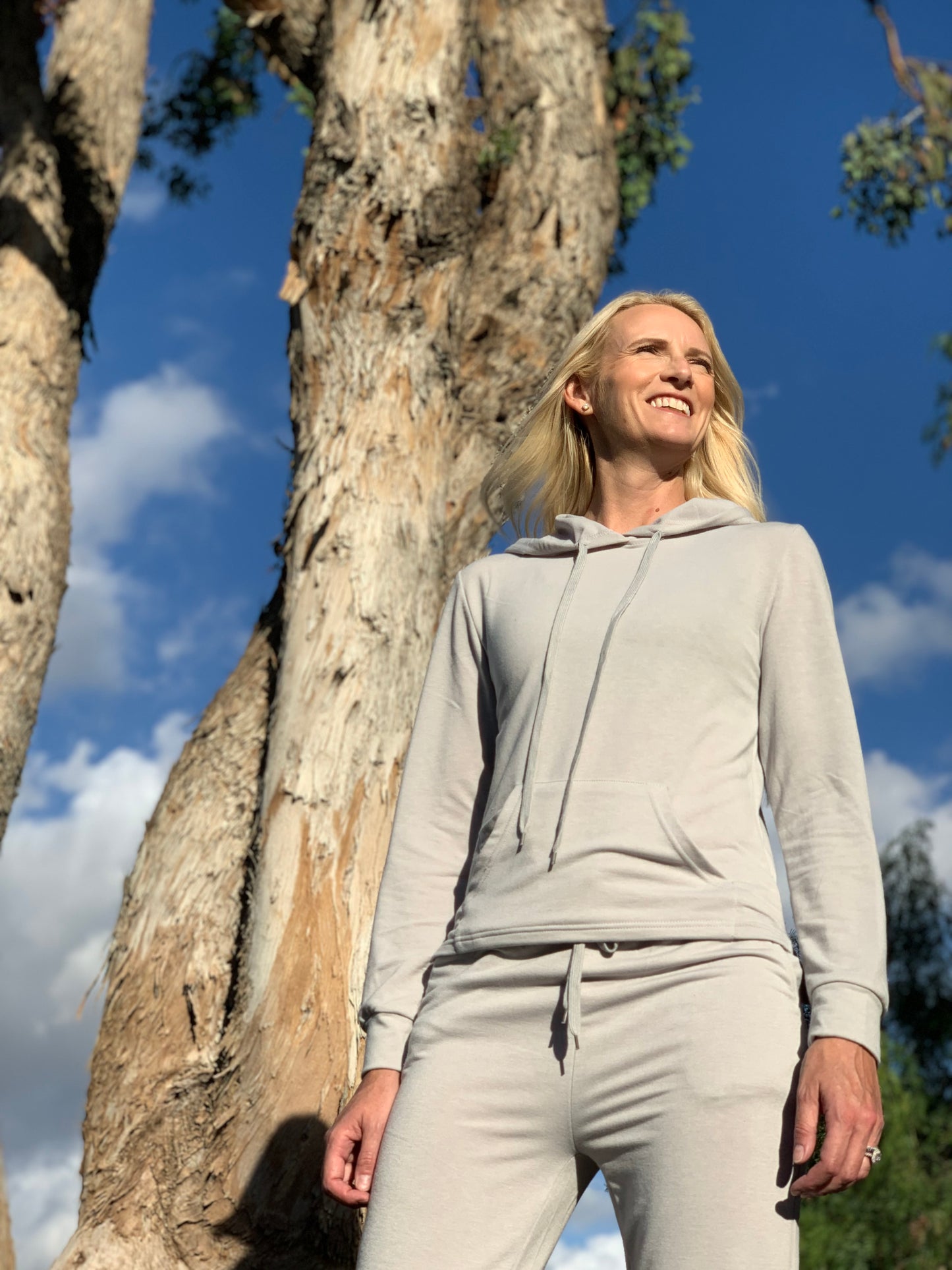 Joggers Set With Hoodie And Pockets