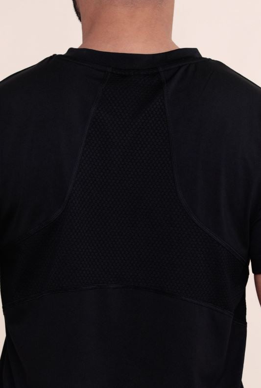 MEN Active Shirt with Honeycomb Panel